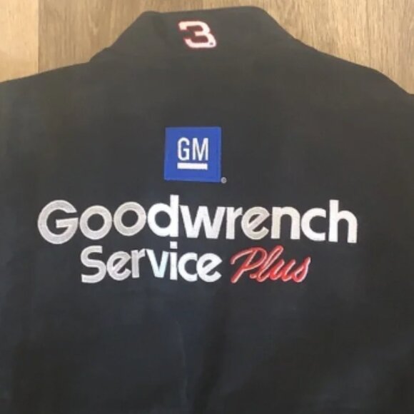 Vtg Chase Authentics Dale Earnhardt Goodwrench Suede Leather Jacket XXL - Picture 9 of 14